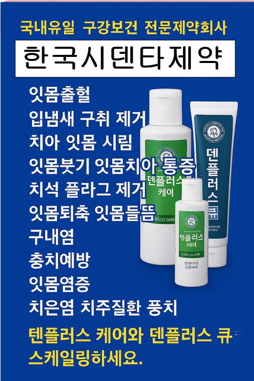 덴플러스로 스케일링 하세요